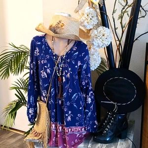 BOHO BEAUTIFUL S MULTI FLOWERED DRESS TUNIC